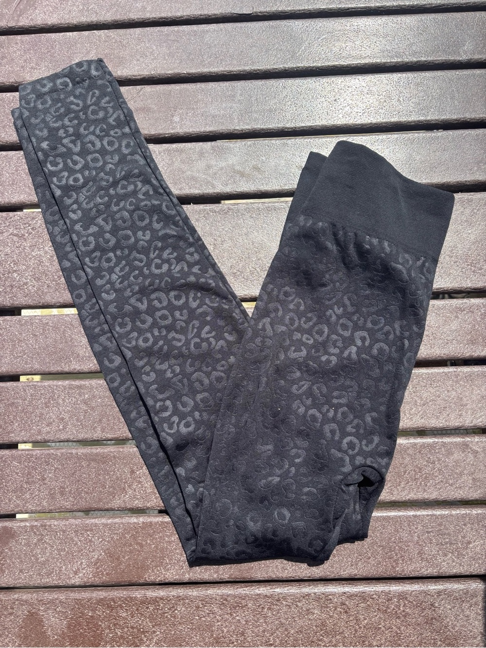New Mix Black Leopard Print Leggings